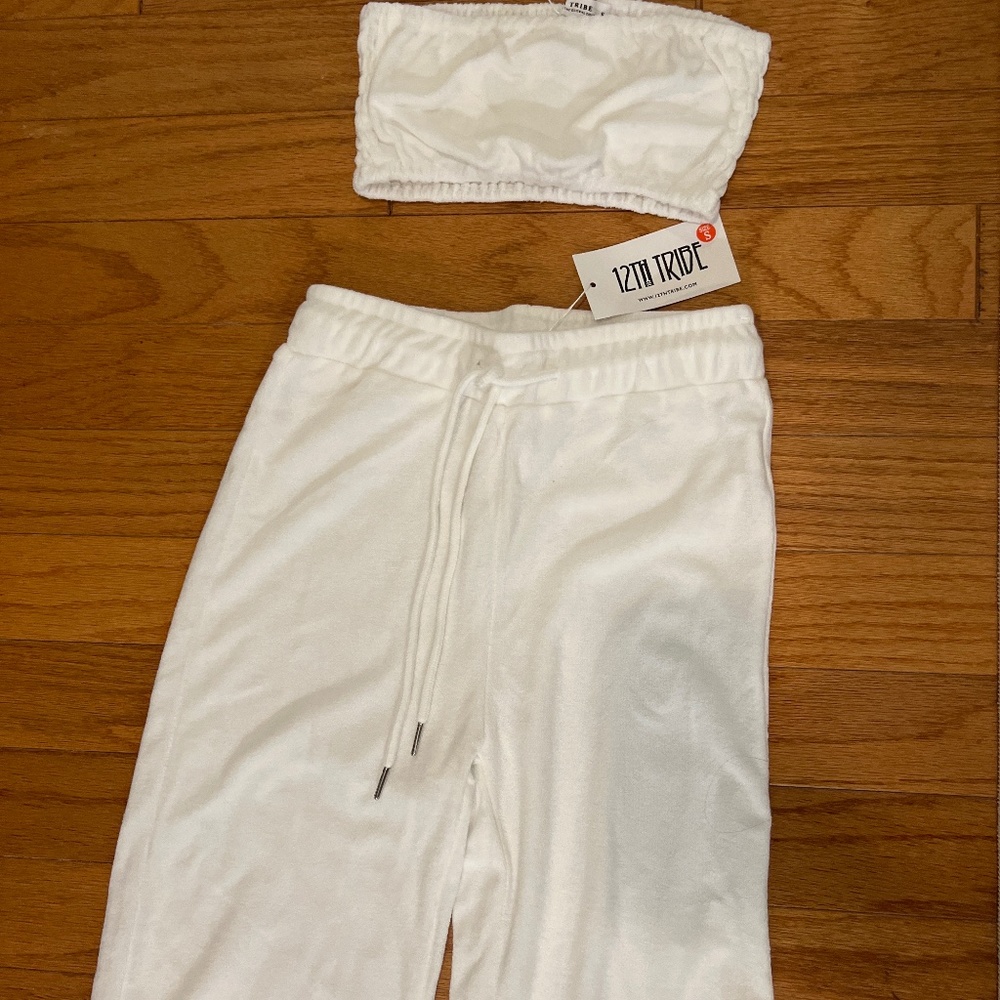 Terry cloth two piece set